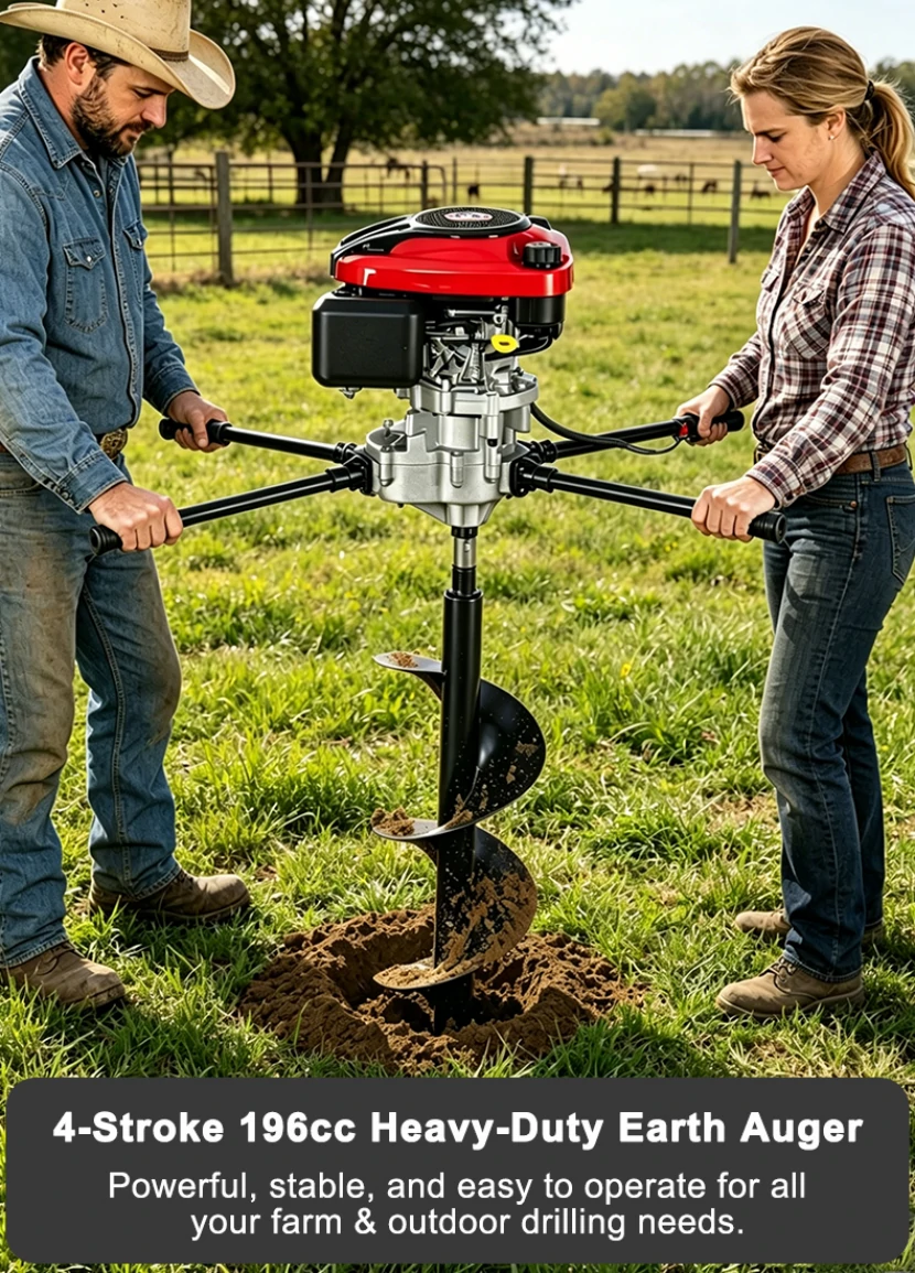 196cc Earth Auger