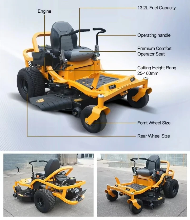 Professional 46 Inch 27HP Zero Turn Riding Mower