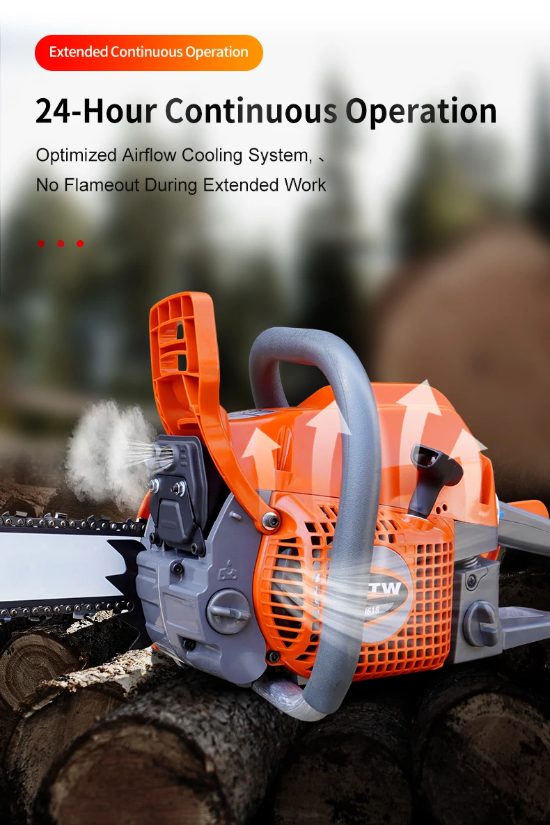 2 stroke gasoline chainsaw