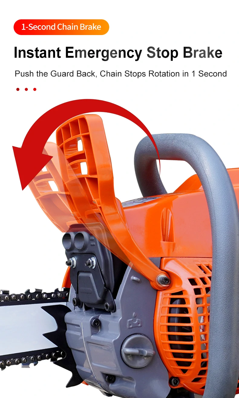 2 stroke gasoline chainsaw