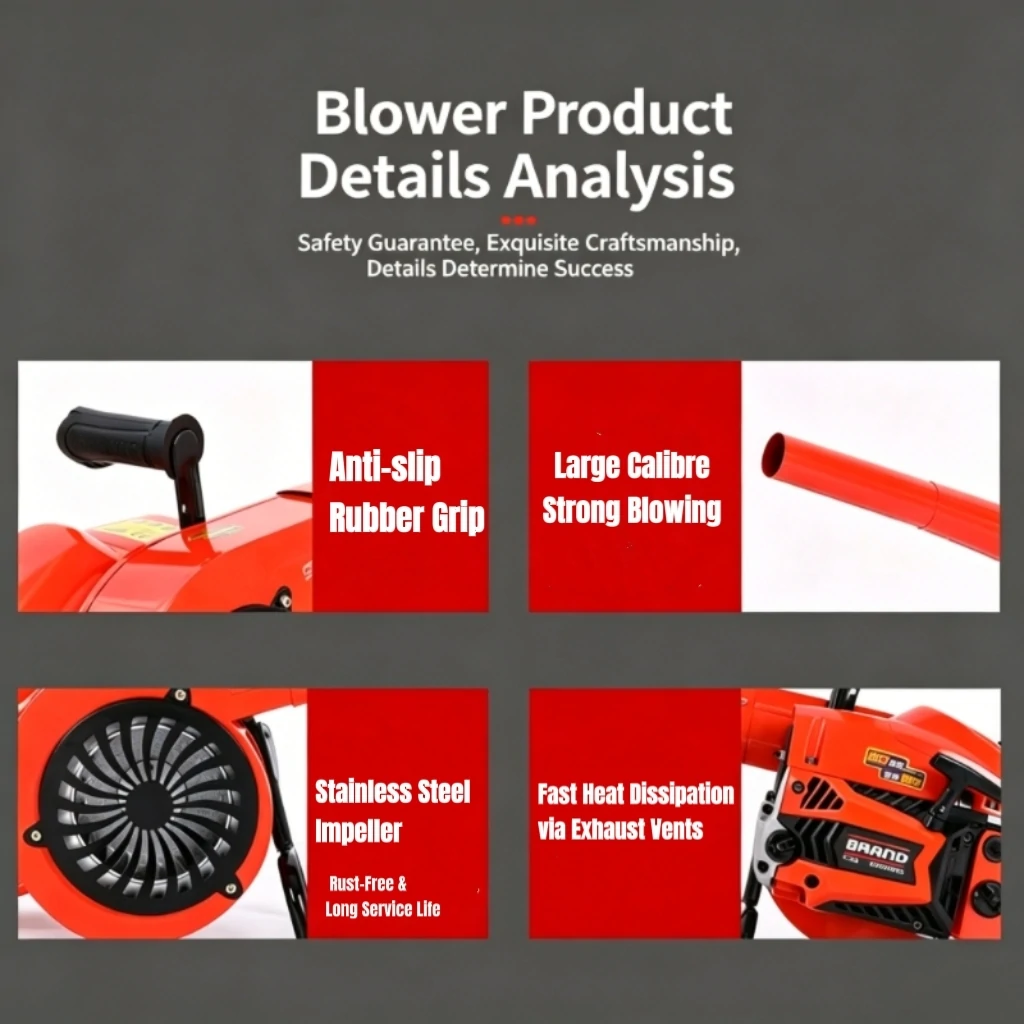 Metal Gas Engine Portable Handheld Leaf Blower
