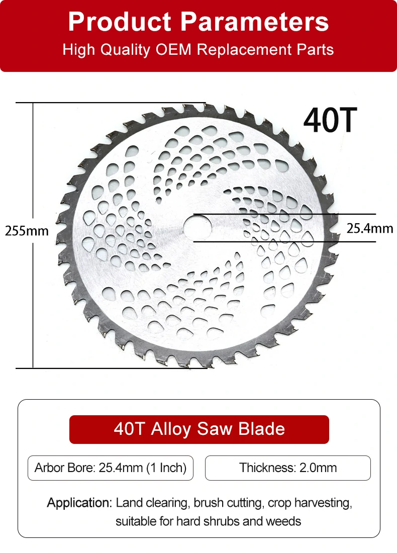 brush cutter replacement blades
