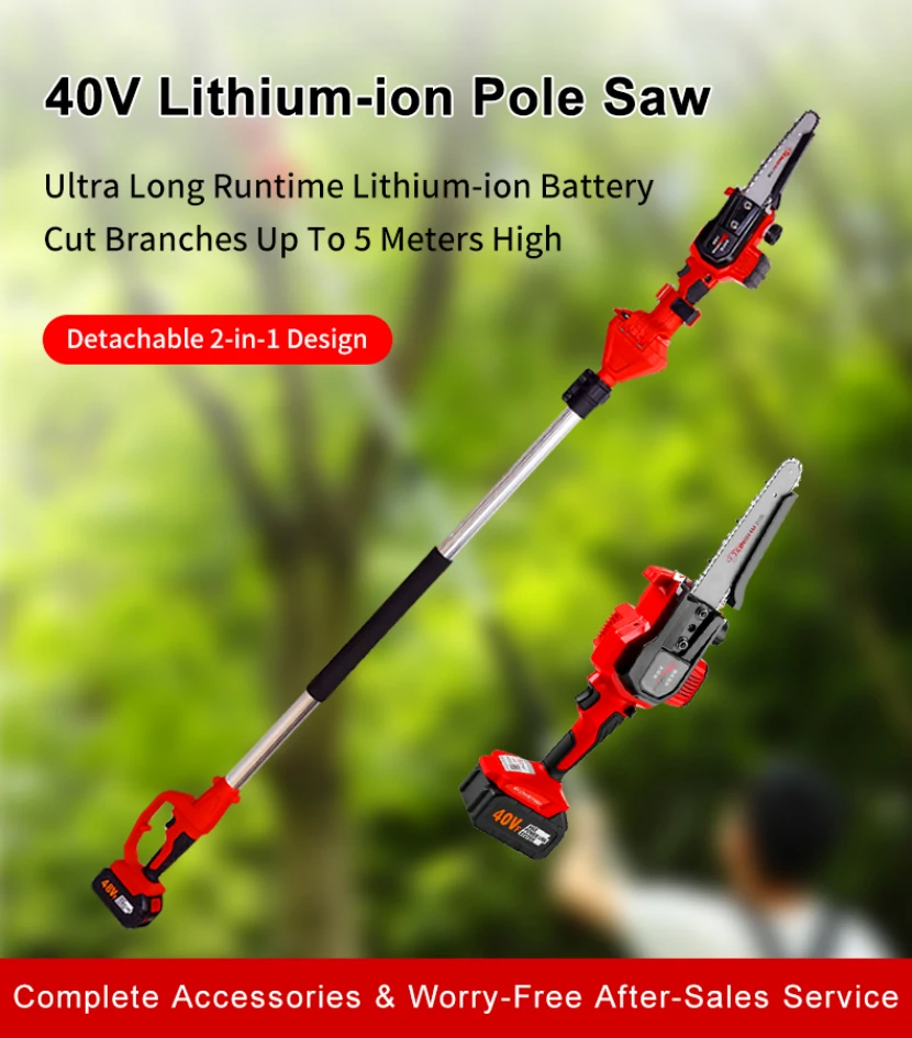 40V Detachable 2-in-1 Lithium Telescopic Pole Saw